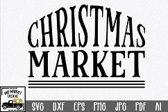 Christmas SVG Cut File - Christmas Market SVG DXF PNG EPS Product Image 1