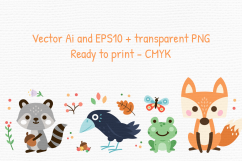 Woodland Decoration Animal Clipart Product Image 2