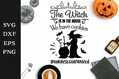 The Witch is in the House Halloween SVG Cut File Product Image 1