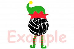 Elf Volleyball Christmas svg merry christmas 1036s Product Image 3