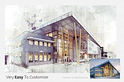 Architecture Sketch Photoshop Action Product Image 2