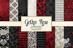 Gothic Rose Digital Paper Product Image 1