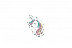 Unicorn Head Feltie Grouped Layouts Design Product Image 5