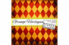 Grunge Harlequin Digital Scrapbook Paper Product Image 3