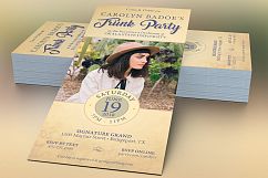 Retro Trunk Party Flyer Template Product Image 1