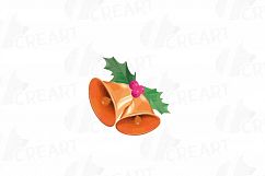 Christmas Elements watercolor clip art, Printable PNG files Product Image 10