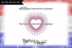 Hotfix rhinestone heart template SS10 &amp; cut file, svg file Product Image 1