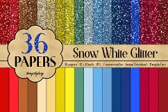36 Glitter and Solid Color Princess Red, Blue and Yellow Product Image 1