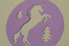 4 x UNICORN Christmas Bauble Templates Product Image 2