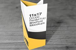 11×17 Double parallel Fold Brochure Mockups Product Image 1