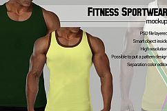 Black man Fitness Mockup Product Image 2