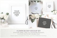 Flower Bucket Mockup Bundle Product Image 1