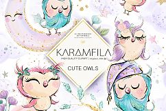 Cute Owls Clipart Product Image 5
