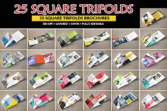 25 Square Trifold Business Brochures Bundle Product Image 1
