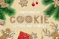 Gingerbread Cookie Letters + Bonus Product Image 1