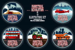 Industrial revolution. T-shirt or poster illustration. Product Image 1