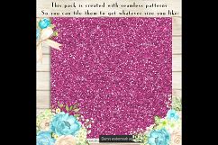 36 Glitter and Solid Color Princess Pink and Blue Papers Product Image 2
