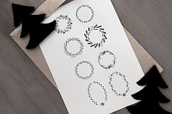 25 Christmas Vector Wreaths Product Image 4