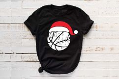 Santa Basketball Hat Christmas svg Elf sweater 1043s Product Image 1