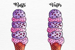 20 Watercolor Ice Creams Product Image 3