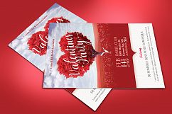 Tree Heart Valentines Party Flyer Template Product Image 4