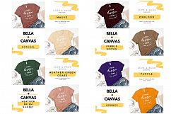 T-Shirt Mockup Bella Canvas 3001 Mega Bundle TShirt Flat Lay Product Image 10