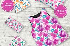  Watercolor Flowers Clip-Art Set  Product Image 2