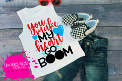 You Make my Heart go Boom SVG Product Image 1
