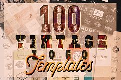 100 VINTAGE LOGO TEMPLATES Product Image 1
