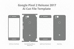 Google Pixel 2 Vinyl Skin Cut File Template 2017 Product Image 1