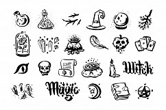 Witch and magic illustration set. Product Image 2