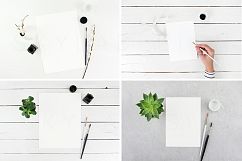 10 Feminine artist styled stock photo&#039;s mockup bundle flatlays Product Image 5