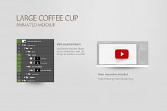 Large Coffee Cup Animated Mockup Product Image 9