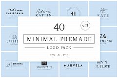 200 Minimal Premade Logo Bundle Product Image 13