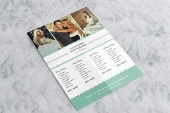 Teal Wedding Photography Pricelist Flyer  Product Image 4