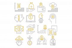 Finance icons set Product Image 1