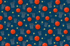 The seamless pattern on the basketball theme. Product Image 4