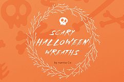 Halloween Wreaths Vector Pack Product Image 1