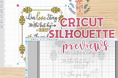 Our Love Story Cut File - Wedding Marriage Cut File Product Image 2