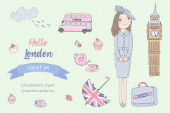 Hello London Illustration Set Product Image 1