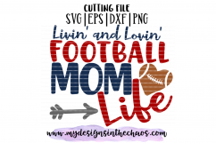 Football Mom SVG | Football SVG | Football Mom Design | Silhouette | Cricut | Sports SVG Product Image 2