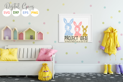 Bunny Rabbit paper cut SVG / DXF / EPS / PNG files Product Image 4