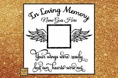 In Loving Memory, Your Wings Were ready, Angel, Sympathy svg Product Image 2