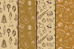Vintage Christmas Toys seamless digital paper pack Product Image 3