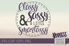 Classy Sassy &amp; a little smartassy | SVG DXF EPS PNG Product Image 1