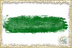 Green Shamrocks Clover Glitter Brush Strokes 24 PNG clipart Splashes  Product Image 9