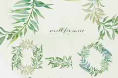 Greenery - Watercolor Green Leafs Product Image 8