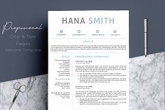 Professional Design 4 Pages Resume Template  Product Image 1
