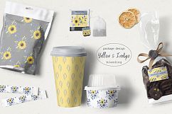 Watercolor set of yellow and indigo Product Image 5