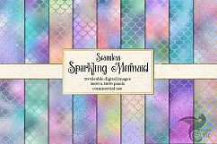 Sparkling Mermaid Digital Paper Product Image 1